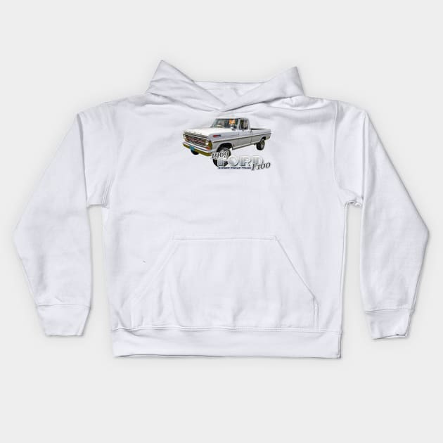 1969 Ford F100 Ranger Pickup Truck Kids Hoodie by Gestalt Imagery